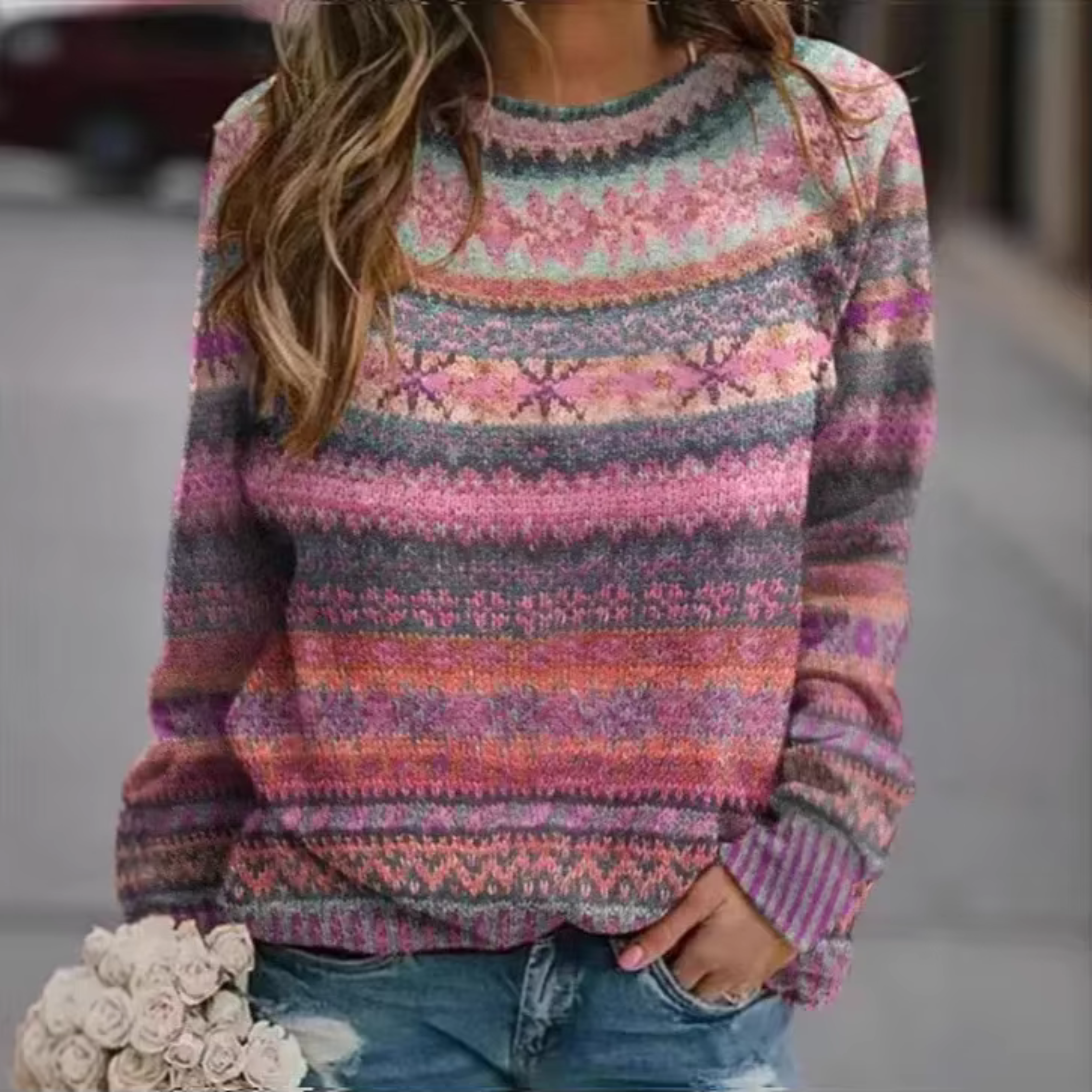 Faye | Trendy Knit Sweater